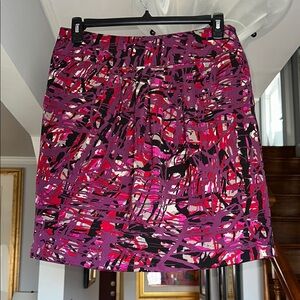 🎤🎉 Ann Taylor Abstract Print Skirt Sz 12